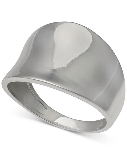 Concave Sculptural Statement Ring in Sterling Silver, Created for Macy's