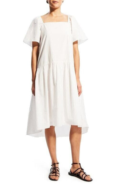 Theory Women's a Line Dress White Size XS