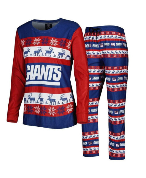 Пижама женская FOCO "Праздничная ужасная пижама New York Giants"