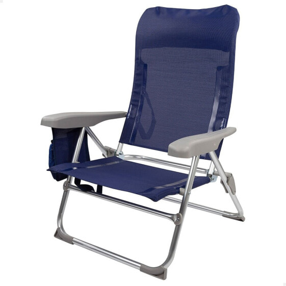 AKTIVE Slim Folding Chair Multi-Position Aluminium 61x60x89 cm