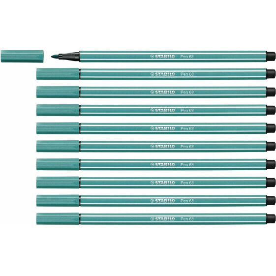 Фетр Stabilo Pen 68 бирюзовый (10 Предметы)