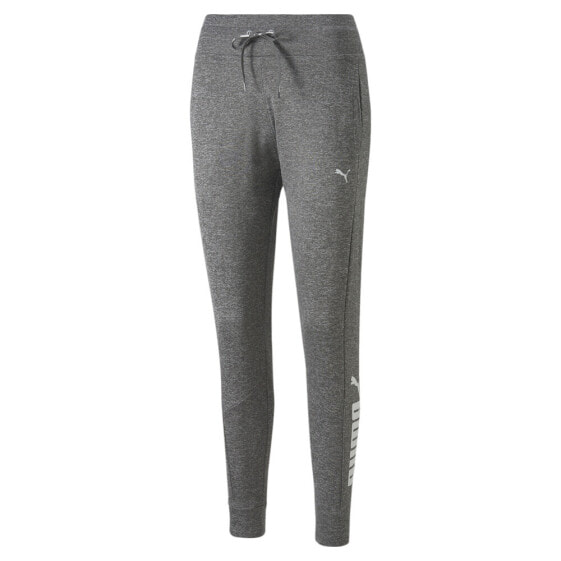 Puma Fit Tech Knit Joggers Womens Grey Casual Athletic Bottoms 52305003