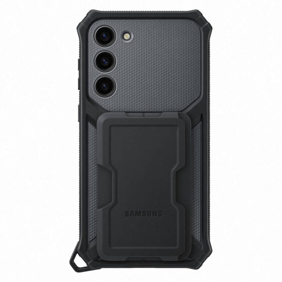 Чехол для Samsung Galaxy S23+ Rugged Gadget Case с подставкой - серый