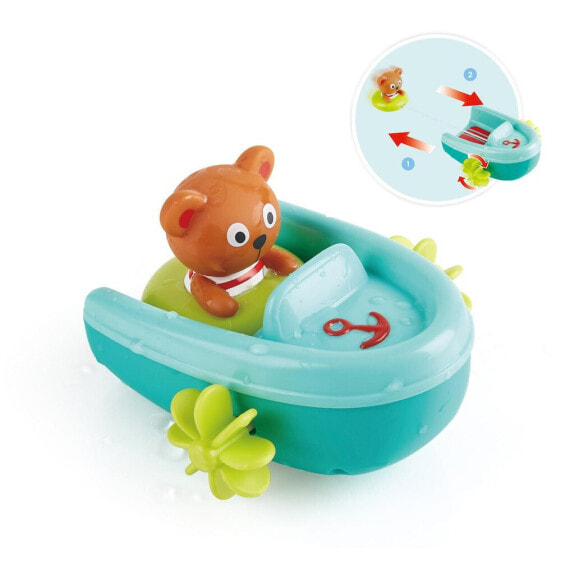 HAPE Tubing Pull-back Boat Bath Toy