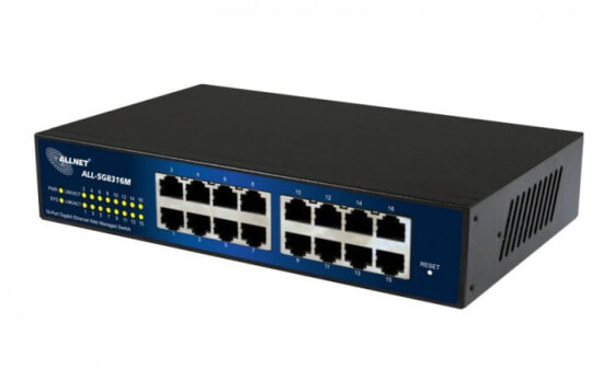 ALLNET 112534 - Managed - L2 - Gigabit Ethernet (10/100/1000) - Rack mounting - 19U - Wall mountable