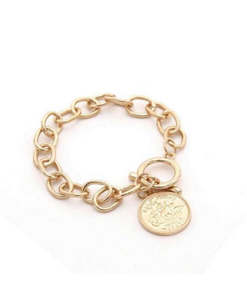 Coin Charm Bracelet for Women