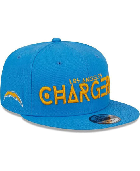 Men's Powder Blue Los Angeles Chargers Word 9FIFTY Snapback Hat