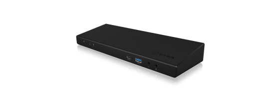 ICY BOX IB-DK2244AC - Wired - USB 3.2 Gen 1 (3.1 Gen 1) Type-C - 60 W - 3.5 mm - 10,100,1000 Mbit/s - Black