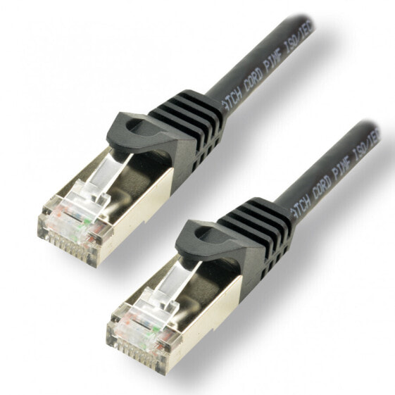 CAT 7 S/FTP LSZH Patch cable - 1m Black - Cable - Network