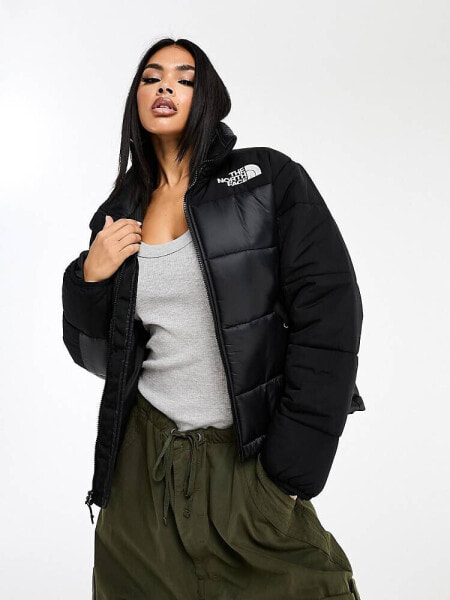 The North Face Himalayan insulated puffer jacket in black