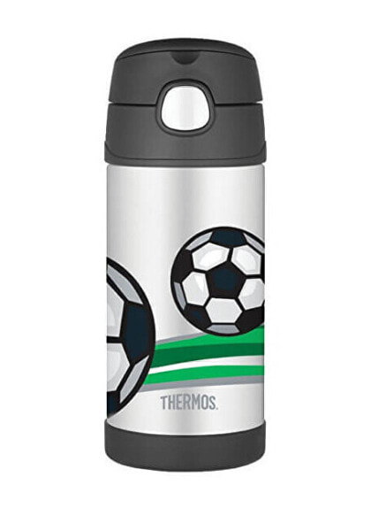 FUNtainer Baby thermos with straw - football 355 ml