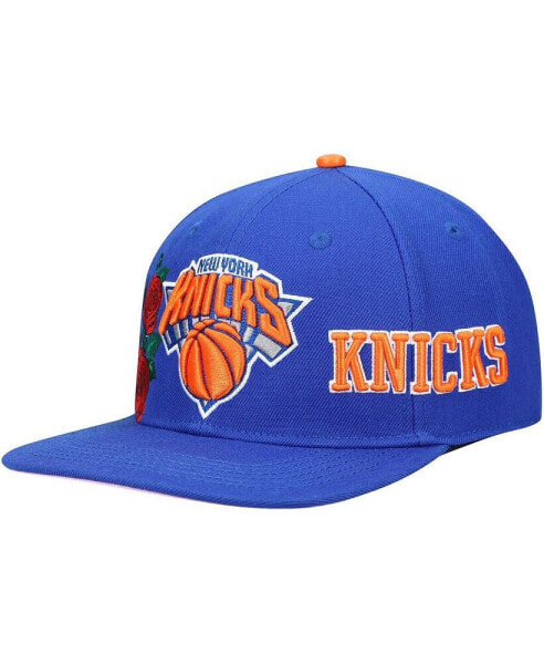 Men's Blue New York Knicks Roses Snapback Hat