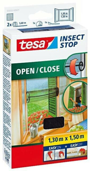 Tesa Moskitier Windowna Black Rolled Black 1,3 м x 1,5 м