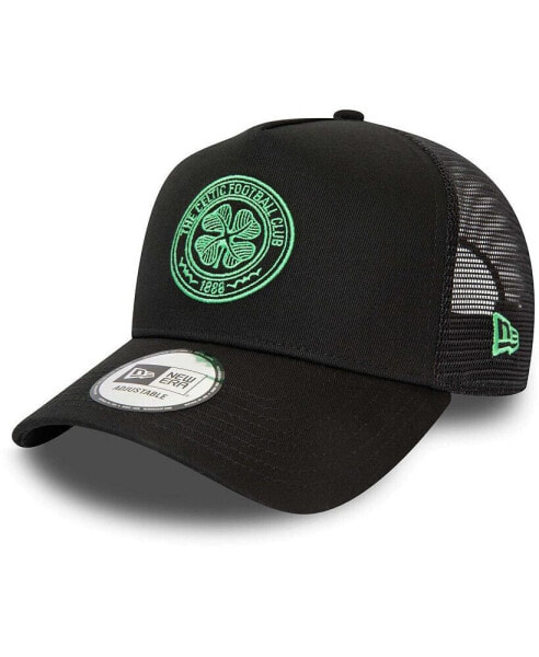 Men's Black Celtic Seasonal Color E-Frame Adjustable Trucker Hat