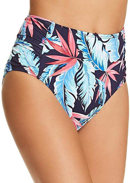 Tommy Bahama 171355 Womens Printed High Waist Swim Bottom Mare Navy Size Small