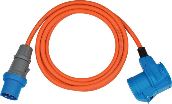Brennenstuhl 1167650503 Strom Verlängerungskabel Orange Blau 3 m - Extension Cable