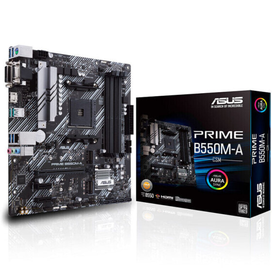 ASUS PRO B550M-C/CSM, AMD B550 Mainboard, Socket AM4, DDR4