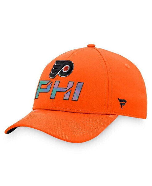 Men's Orange Philadelphia Flyers Authentic Pro Team Locker Room Adjustable Hat