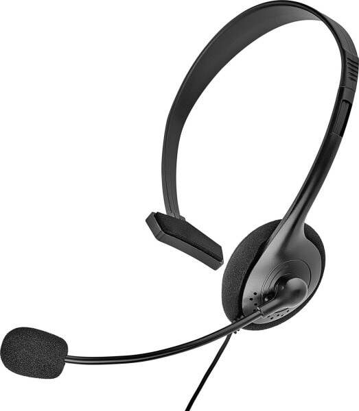 Renkforce RF-4628709 - Kopfhörer - Boom - Kopfband - Büro/Callcenter - Schwarz - Monophon