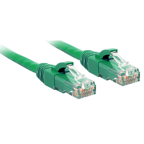 Lindy 1m Cat.6 U/UTP Cable - Green - 1 m - Cat6 - U/UTP (UTP) - RJ-45 - RJ-45