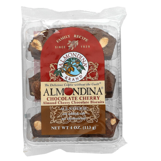 Almond Cherry Chocolate Biscuits, Chocolate Cherry, 4 oz (113 g)