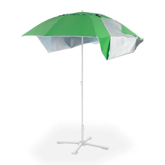 Садовый зонт Relaxdays Sonnenschirm Strandmuschel grün