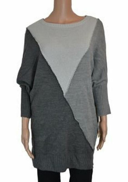 Свитер Style & Co. рубашка с долманским рукавом, серебристый, серый, S