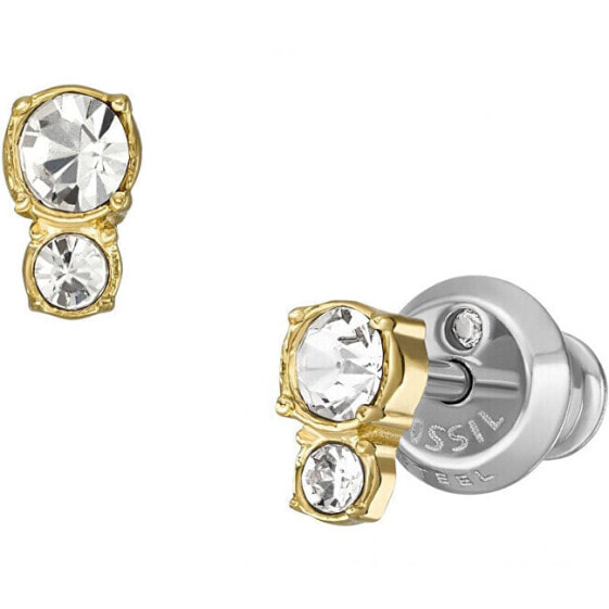 Decent Gold Plated Crystal Earrings Sadie JF04373710