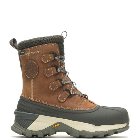 Wolverine Elite Glacier Surge Arctic Insulated Winter Mens Brown Wide Boots