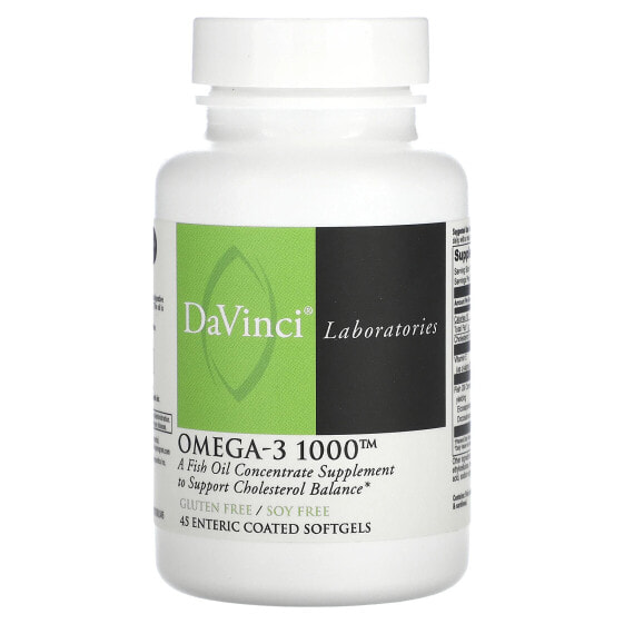 Omega-3 1000, 45 Enteric Coated Softgels