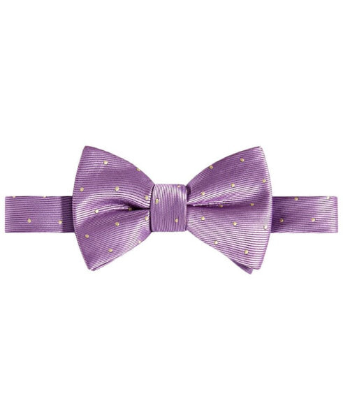 Men's Purple & Gold Dot Bow Tie