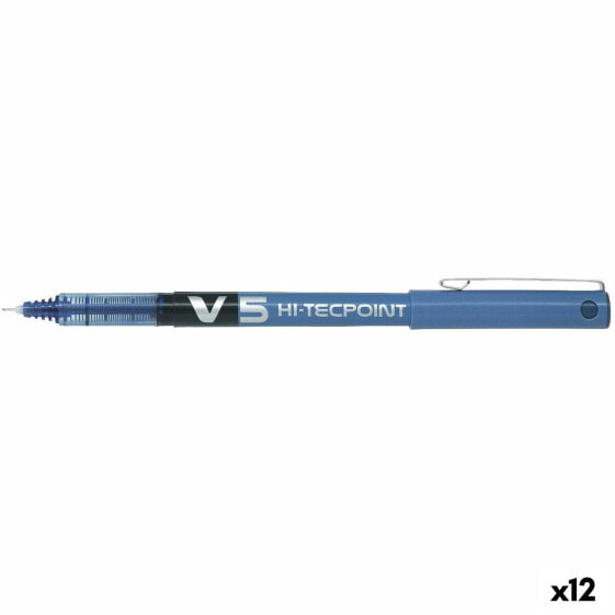 Ручка с жидкими чернилами синяя PILOT V-5 0,3 мм (12 штук)