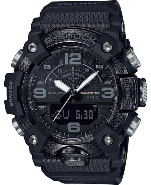 Men's Analog-Digital Mudmaster Black Resin Strap Watch 53mm