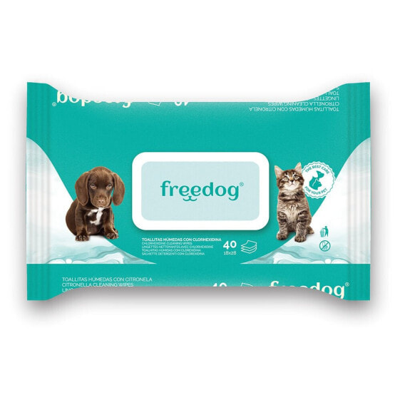 FREEDOG Clorhexidina Moist Wipe 40 Units