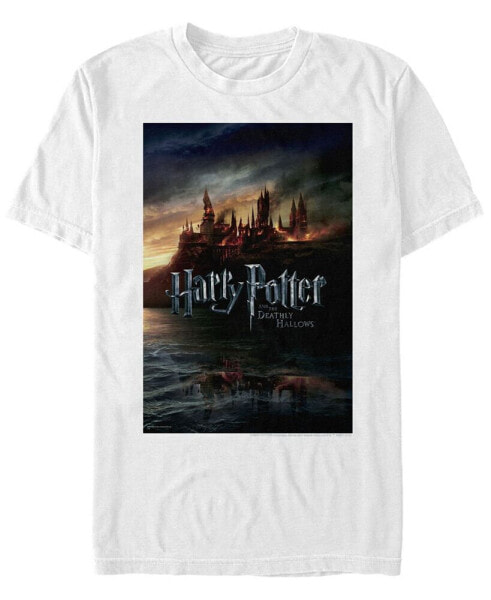 Harry Potter Men's Hogwarts Deathly Hallows Poster Short Sleeve T-Shirt
