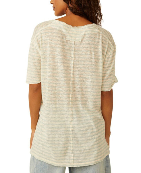 Women's All I Need Striped Short-Sleeve T-Shirt