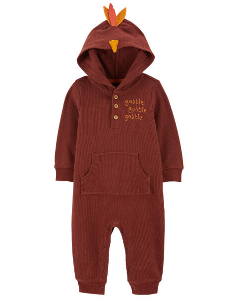 Baby Turkey Hooded Jumpsuit 18M