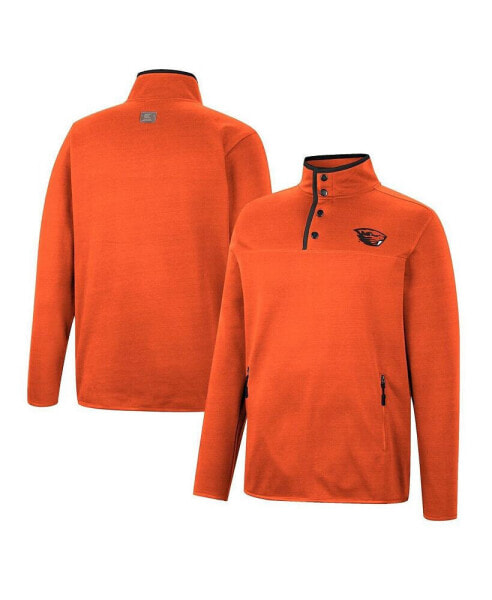 Men's Orange Oregon State Beavers Rebound Quarter-Snap Jacket