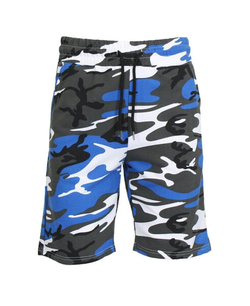 Men's Camo Printed French Terry Shorts