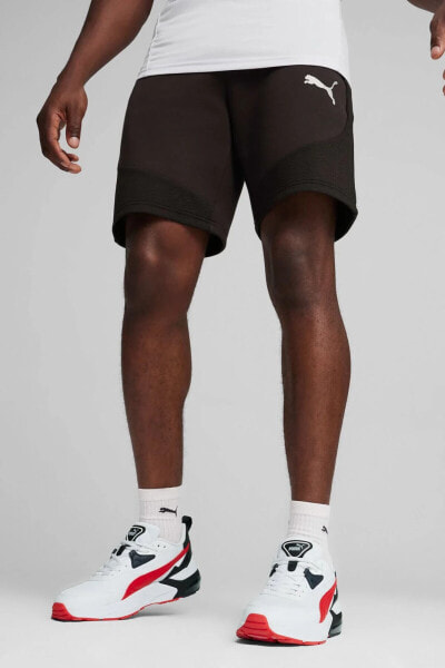 Шорты спортивные PUMA EVOSTRIPE Shorts Gri для мужчин