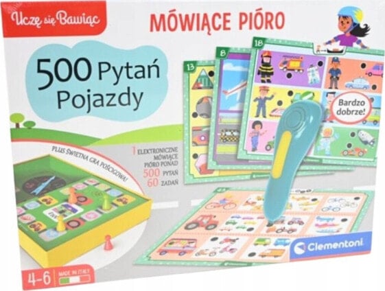 Clementoni CLE Mówiące pióro 500 pytań Pojazdy 50929