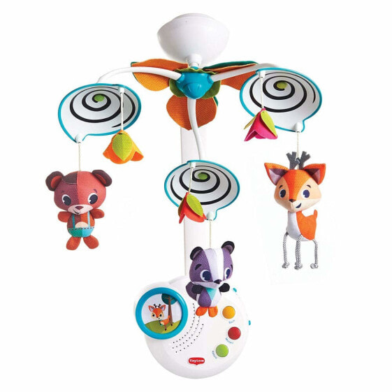 Tiny Love Into the Forest Classic Mobile, Baby's First Mobile (0+ Months), 3 Melodies, Transforms into a Music Box and/or Night Light, Multicoloured
