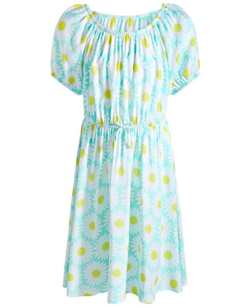Big Girls Daisy-Print Peasant Dress, Created for Macy's