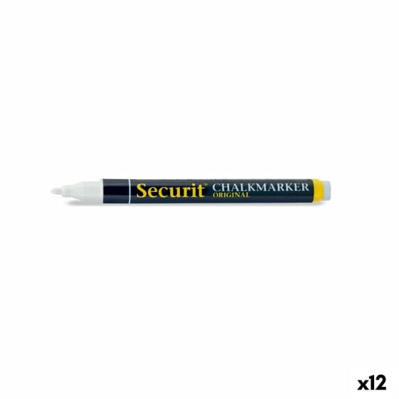 Фломастеры SECURIT Маркер для белой доски Securit Белый Прекрасный совет (12 штук)