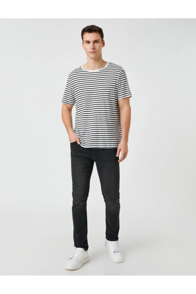 Slim Fit Kot Pantolon - Brad Jean