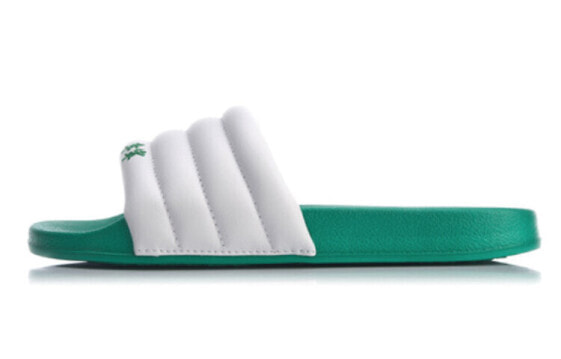 Шлепанцы спортивные Li-Ning Bubble Slide (ABTQ004-4) бело-зеленые
