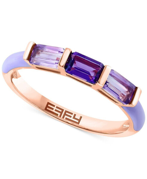 Кольцо EFFY Amethyst & Pink Amethyst Emerald-Cut