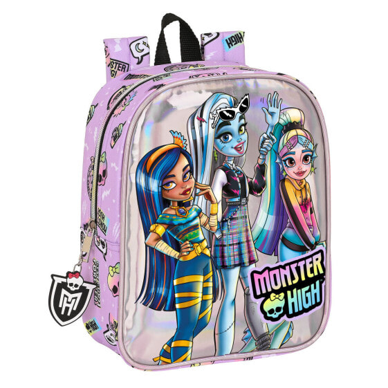 Школьный рюкзак Monster High Best boos Лиловый 22 x 27 x 10 cm