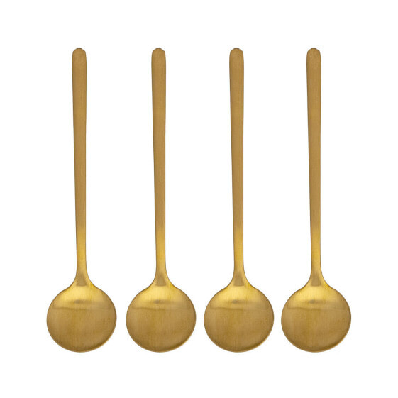 Столовые приборы Кофейная ложка Bialetti Deco Glamour Золотая сталь (4 штуки)