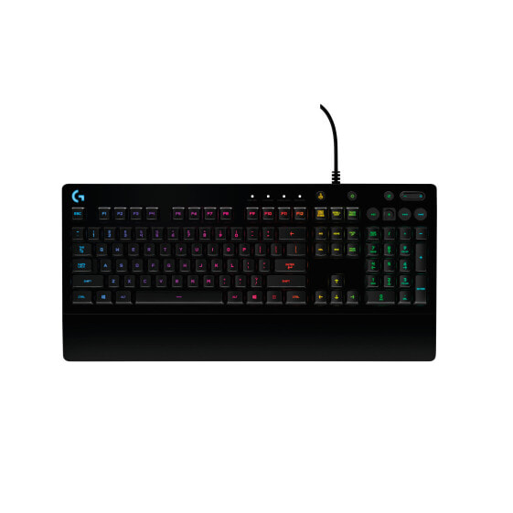 G G213 Prodigy Gaming Keyboard - Full-size (100%) - Wired - USB - AZERTY - RGB LED - Black